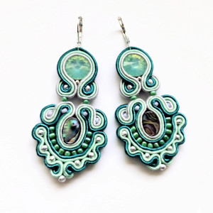 kolczyki sutaszowe Oval Abalone