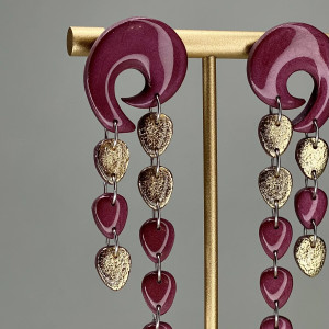 Kolczyki LUMA glina polimerowa