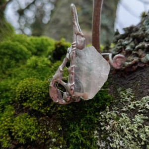 Pierścionek z fluorytem SERCE, regulowany