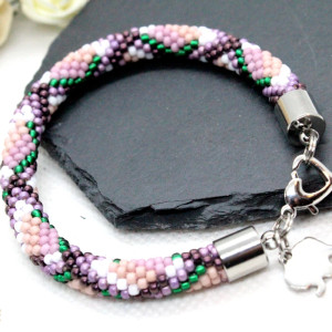 kolorowa bransoletka z drobniutkich koralików