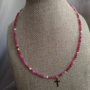 Naszyjnik z jadeitowy i perły