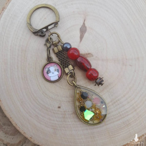 Brelok do kluczy, torebki lub plecaka - SEQUIN CAT