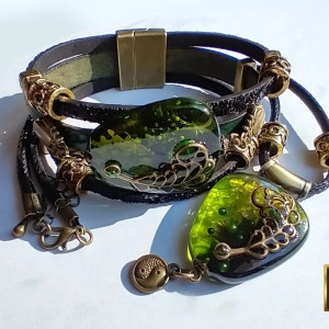 Pesto - komplet z żywicy i metalu