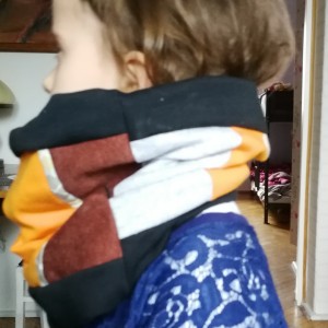 komin dziecięcy wiosenny patchwork