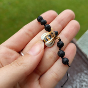 bransoletka pszczółki z lawą. idealna na prezent, magic, fantasy, goblincore, fairycore