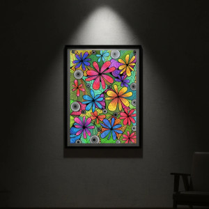 3. ZACZAROWANY OGRÓD - rysunek, plakat.