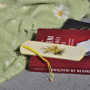 Zakładka do książki - zdobiona metodą decoupage