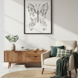 66. MOTYL - rysunek, plakat.