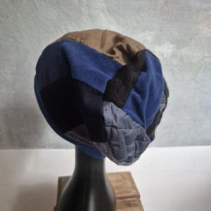 Czapka patchworkowa ciepła etno