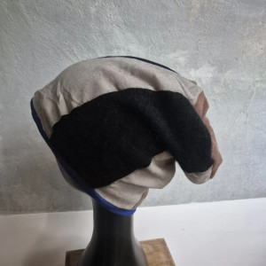 Czapka patchworkowa ciepła etno damska