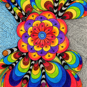 5. TĘCZA - rysunek, plakat.