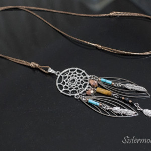 Naszyjnik boho Łapacz Snów