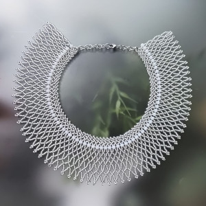 Naszyjnik Krywulka Kołnierzyk Z Koralików