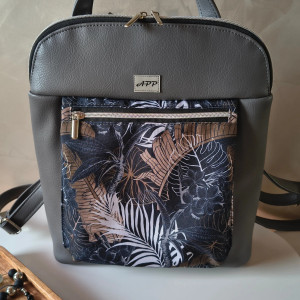 Plecak Iwi grafitowe liście