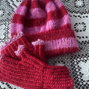 Czapka + mitenki