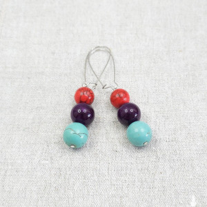 6893 Kolczyki "Kamienna Opowieść" – Urok i Moc Natury w Twoim Stylu!