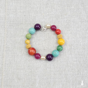 6894 Bransoletka "Tęcza Dusz" – Magia Kamieni dla Twojej Harmonii!