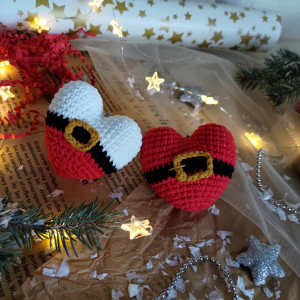 Zestaw breloków, Brelok serduszko, Upominek świąteczny