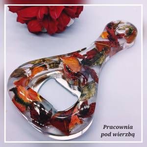 Otwieracz do butelek piwa handmade czerwone suszki
