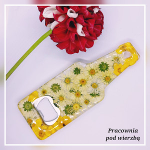 Otwieracz do butelek piwa handmade stokrotki i jaskry