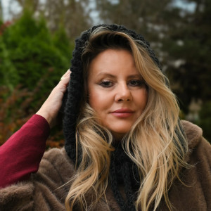 Balaclava handmade, ręcznie szydełkowana, wełna merino