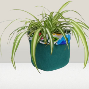 Koszyk ,worek ,osłonka doniczki 15x14cm