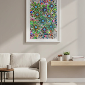 9. BUKIET DEKONSTRUKCJA - rysunek, plakat.