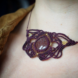 Naszyjnik z Kwarcem Truskawkowm