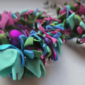 Kolczyki szalone ukwiecone koła