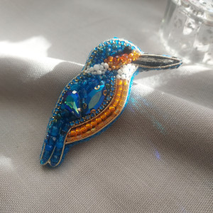 Wyjątkowa broszka ZIMORODEK