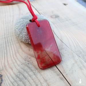 Wisiorek z żywicy epoksydowej - Raspberry Cloud