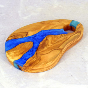 Deska dekoracyjna 15 cm drewno oliwne – żywica