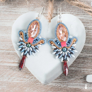 Kolczyki sutasz Srebro i Jeans