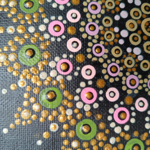 Obraz na płótnie malowany farbami akrylowymi