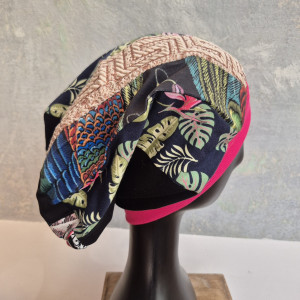Czapka patchworkowa na podszewce