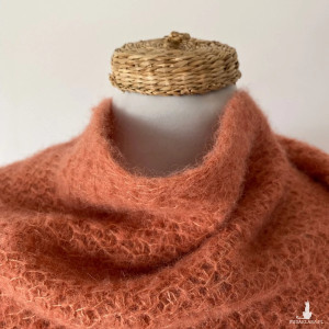 Ruda Chusta Handmade Jedwab Alpaka na drutach /na zamówienie/ OneKi