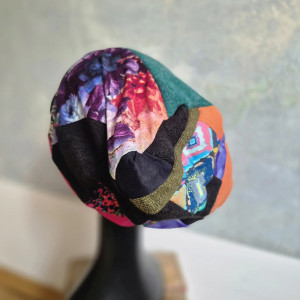 Czapka patchworkowa na podszewce