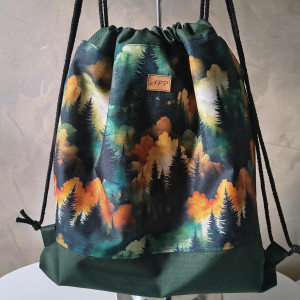 Workoplecak wodoodporny/ plecak motyw lasu