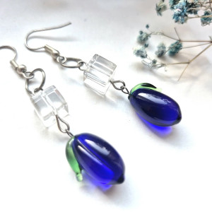 Kolczyki śliwki węgierki