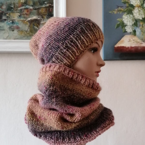 RĘCZNIE NA DRUTACH - miły, ciepły, przytulny komplet. Projekt autorski