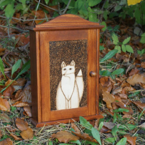 skrzynka na klucze z liskiem