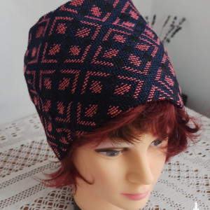 Toczek żakardowy kolorowy