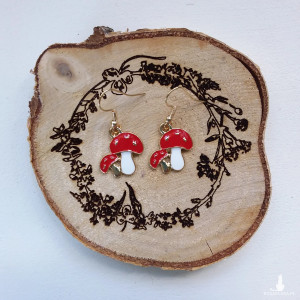 Kolczyki - muchomorki