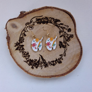 Kolczyki - paleta z farbami