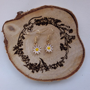 Kolczyki - stokrotki