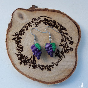 Kolczyki - winogrona