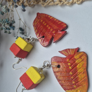 Kolczyki ceramiczne ryby