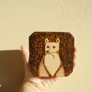 podstawka/dekoracja z lisem