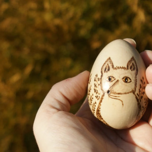 pisanka/dekoracja z liskiem