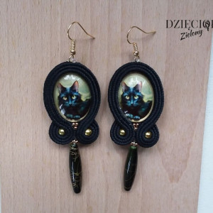 Kolczyki z kotem